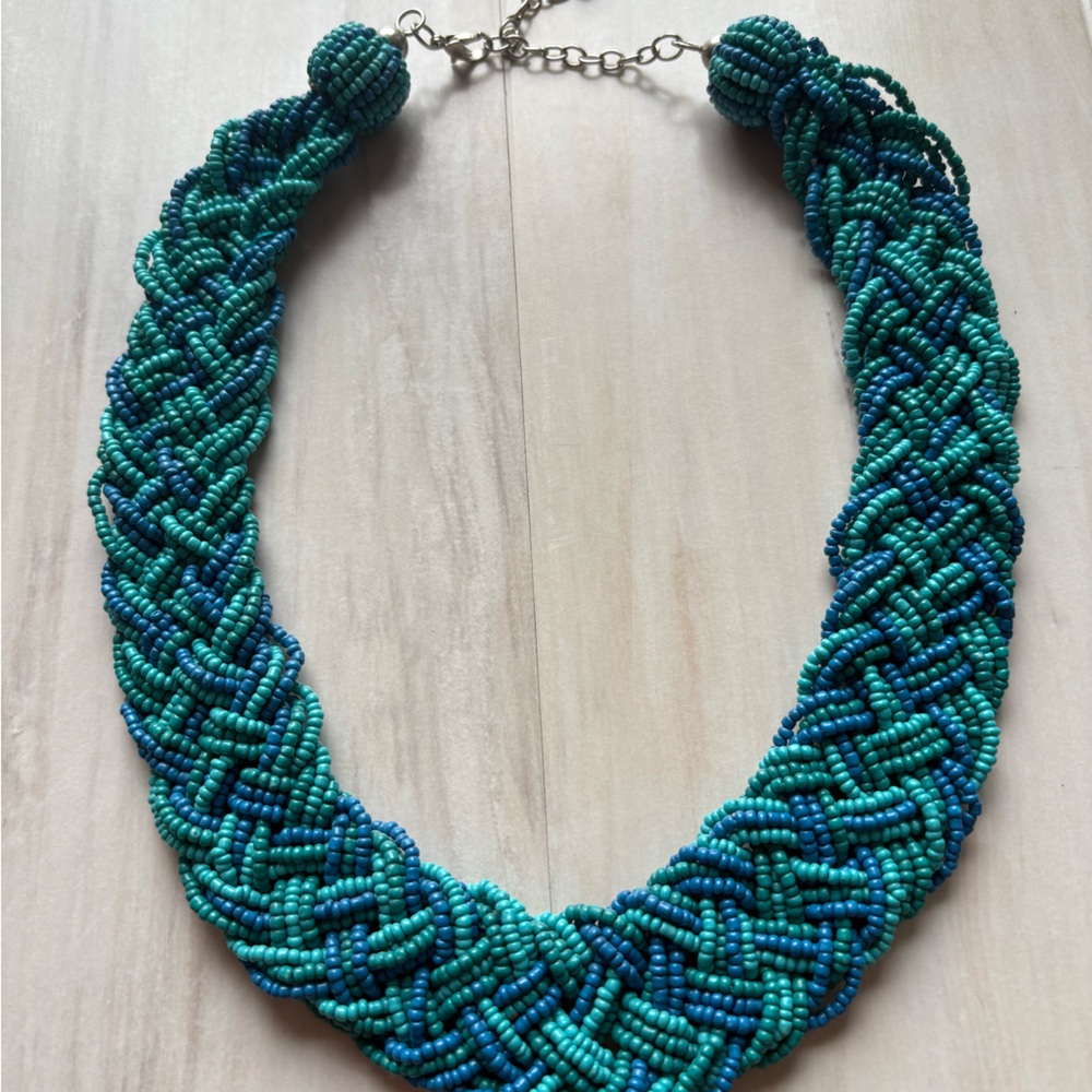 The Limited Turquoise and Teal Beaded Necklace